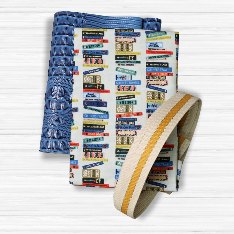 Easy Tote Bag Fabric Kit - The Book Nook