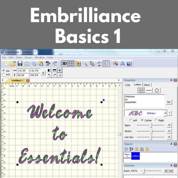 Embrilliance Basics 1* Tues 11/25 10:00am-1:00pm