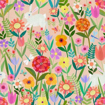 Enchanted Unicorn-Bunnies & Flowers DDC12373-MULT-D