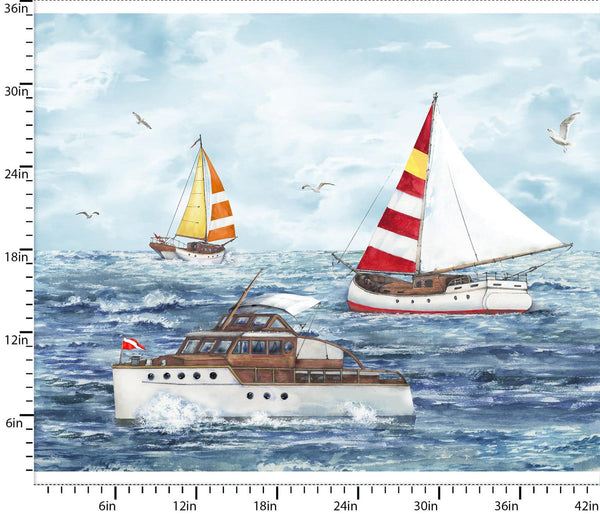 Fair Winds & Following Seas-36" Panel Multicolor 23763-PNL