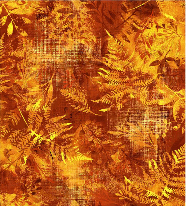 Fall Classic Leaf Etching OA-597314 Brown