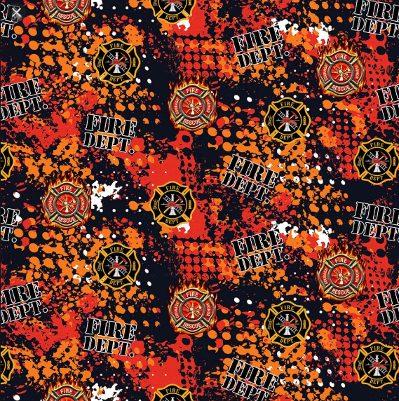 Firefighter Abstract Geo Logo 1180-FF