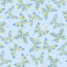 Floral Butterflies-Sky BUG-CD3266-SKY