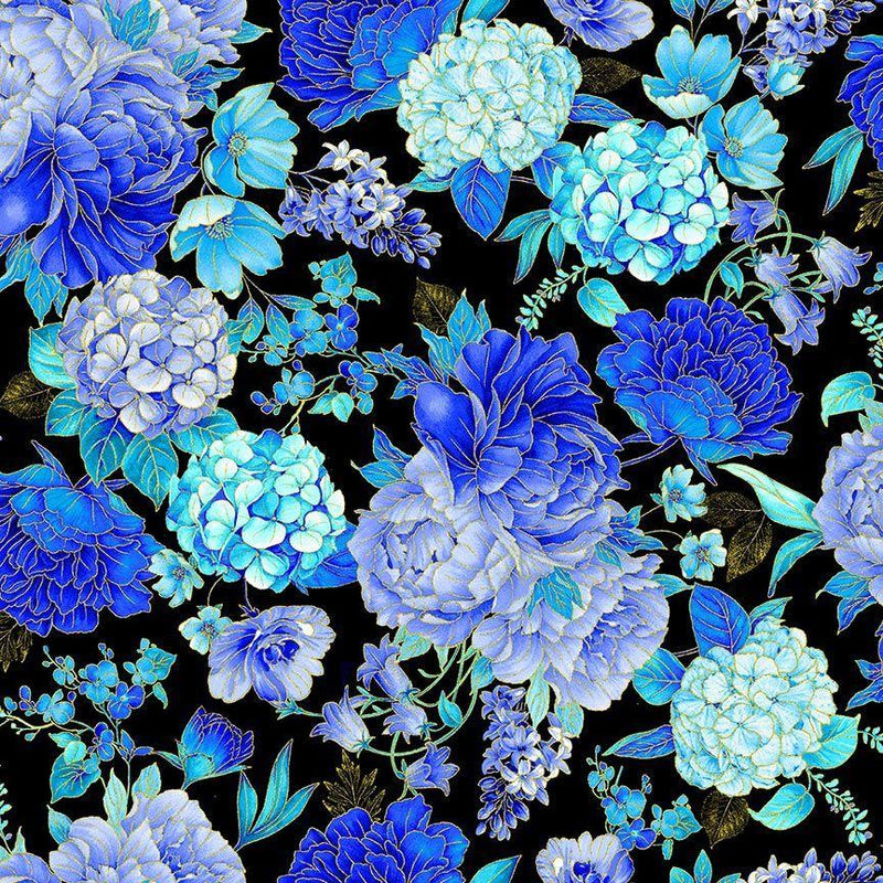 Escapade - Floral Metallic Bouquet Escapade --CM3793-BLACK