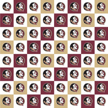Florida State Seminoles Squares Digitally Printed