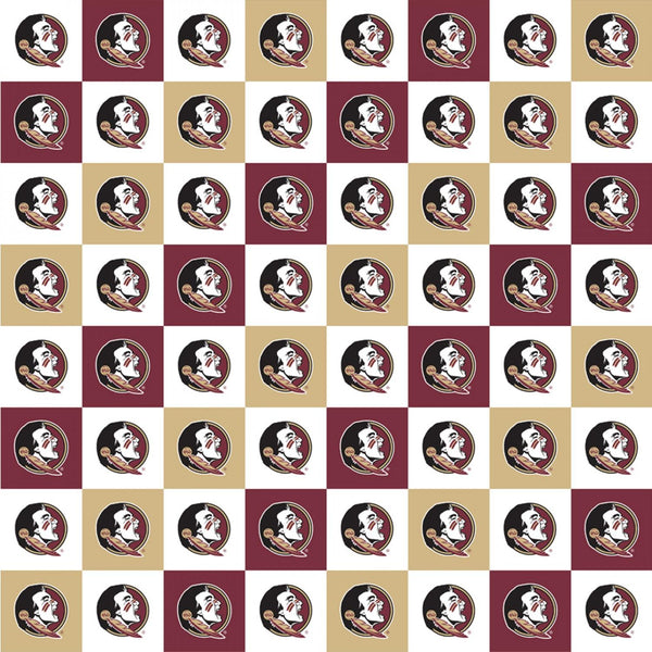 Florida State Seminoles Squares Digitally Printed