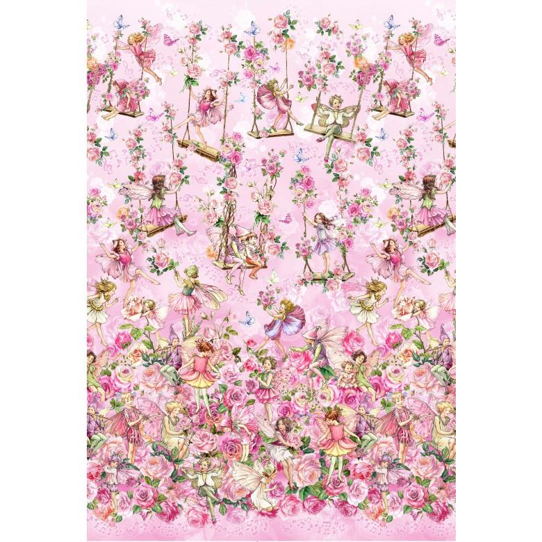 Flower Fairies Spring Songs-Fairy Border DDC12248-PINK-D