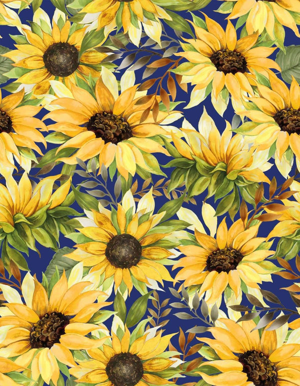 Follow the Sun-Sunflowers OA-597711 Navy
