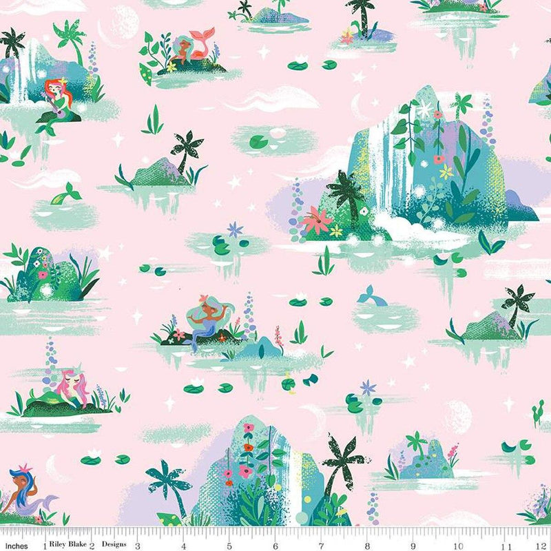 Forever Neverland-Mermaid Lagoon Pink C15901-PINK