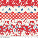 Freedom Garden-Cheater Print Red C15626-RED