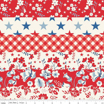 Freedom Garden-Cheater Print Red C15626-RED