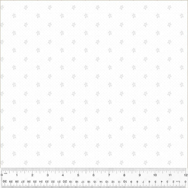 Frosting-Pin Dot Ditsy White On White 54606-1