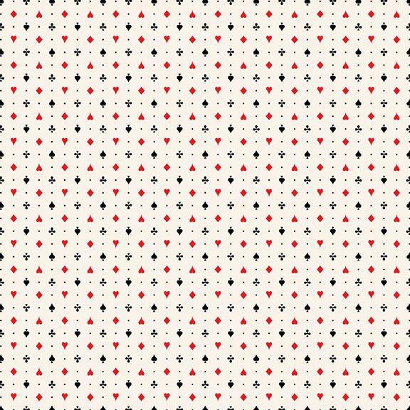 Full House-Playing Card SuitsCream R751275D-CREAM