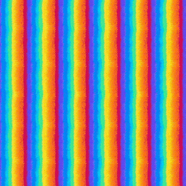 Fur Rainbow Stripe - Multi NICK-CD3099