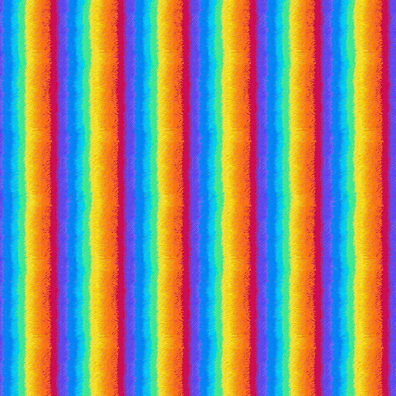 Fur Rainbow Stripe - Multi NICK-CD3099