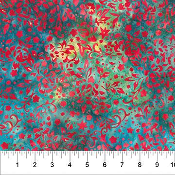 Garden Spirit - Swirled Stencil Denim 83183-48