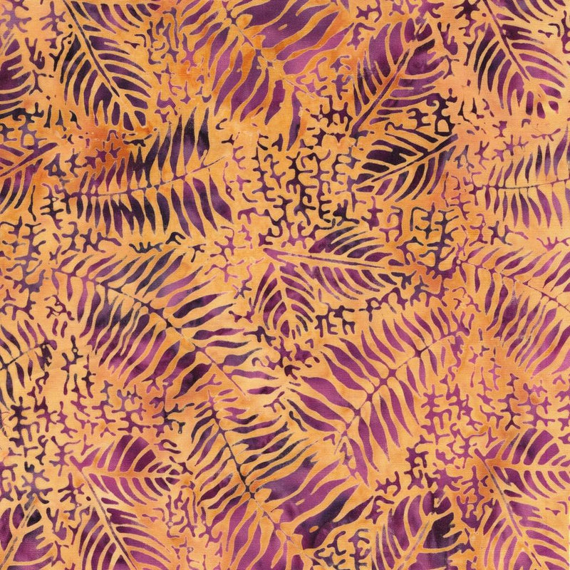 Geode Glow-Fossil Fern Leaf Multi Purple/Burgundy Gold 112524867