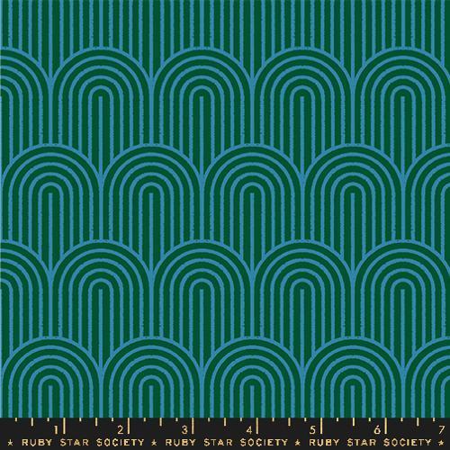 Geometry - Hump Day Arches Linen Canvas Jade RS5178-21L