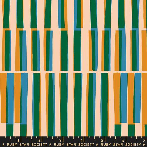 Geometry - Retro Geometrics Vintage Stripes Turmeric RS5170-12