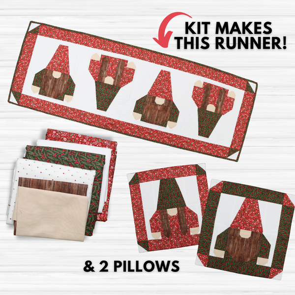Gerome & Gnomie Runner/Pillows Kit