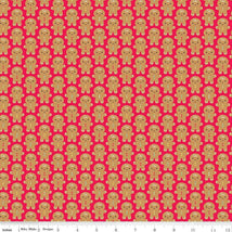 Gingerbread Kisses-Gingerbread Men Red C16442-RED