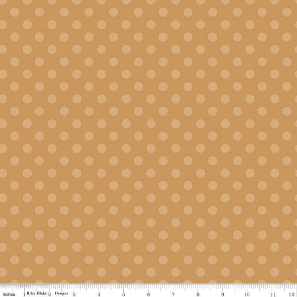 Gingerbread Kisses-Polka DotsBrown C16445-BROWN