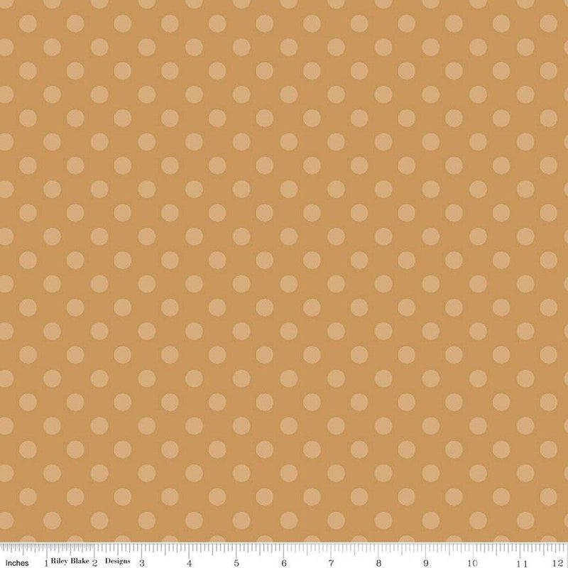 Gingerbread Kisses-Polka DotsBrown C16445-BROWN