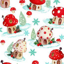 Gnome For The Holidays - Mushroom House Toss White - 2600-31063-Z
