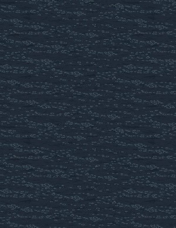 Gone Fishing - Water Texture Dark Blue 21767-449