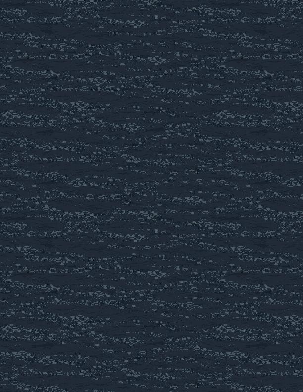 Gone Fishing - Water Texture Dark Blue 21767-449