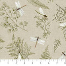Natural Elements-Dragonfly Taupe/Green 27858-12