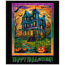 Happy Haunting-37" Haunted Mansion Panel Multi 2600-31042-X