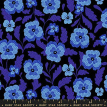 Hello Alice - Violets Florals Black RS2126-16
