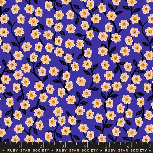 Hello Alice - Chatty Garden Florals Blacklight RS2128-14