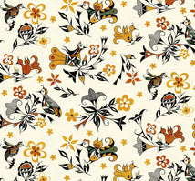 Heritage-Pottery Birds & Flowers Gold 47001-GOLD