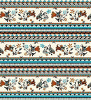 Heritage-Pottery Stripe Turquoise 47002-TURQUOISE