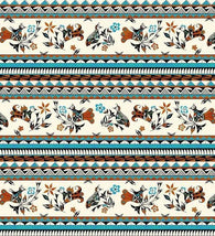 Heritage-Pottery Stripe Turquoise 47002-TURQUOISE