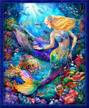 Hidden Treasures-36" Mermaid Panel OA-598621