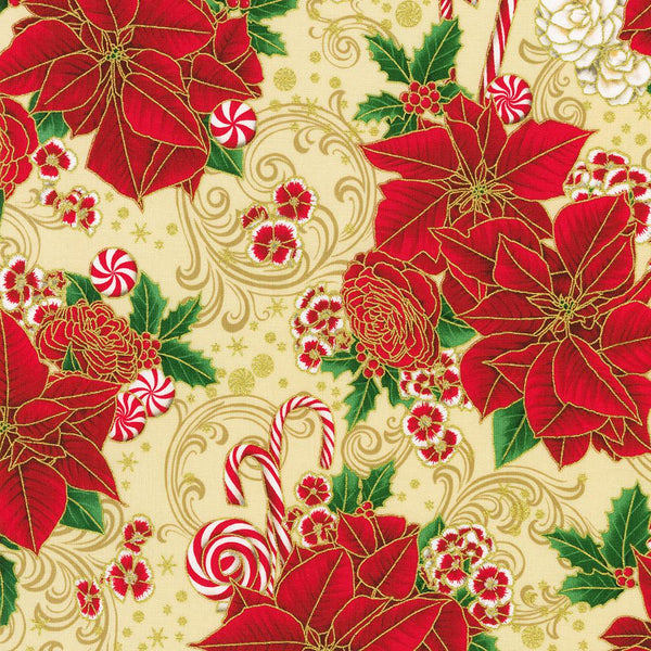 Holiday Flourish-Peppermint Twist Cream SRKM-22945-84