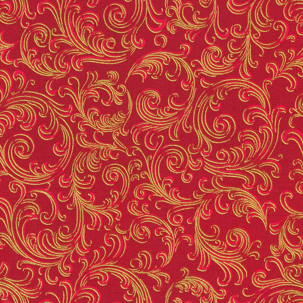 Holiday Flourish-Peppermint Twist Crimson SRKM-22949-91