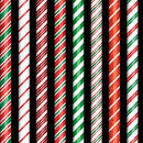 Holly Jolly-Candy Cane Stripe Black 2600-31165-J