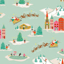 Holly Jolly- Holiday Toile Glacier STELLA-DFG3188-GLACIER