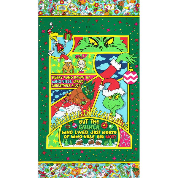 How The Grinch Stole Christmas-24" Panel Holiday ADED-23097-223