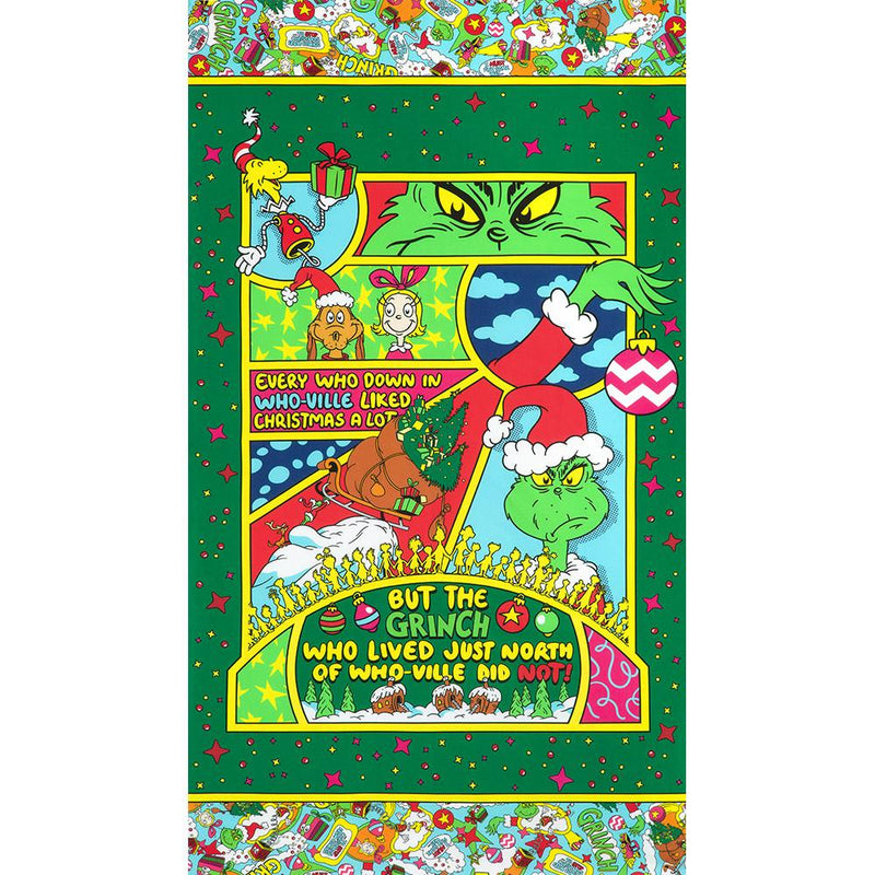 How The Grinch Stole Christmas-24" Panel Holiday ADED-23097-223