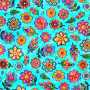 Jubilee-Ditsy Turquoise 2600-31594-Q