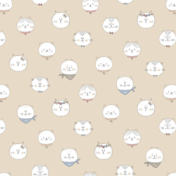 Kitten Fun-Faces Light Khaki Y4568-11