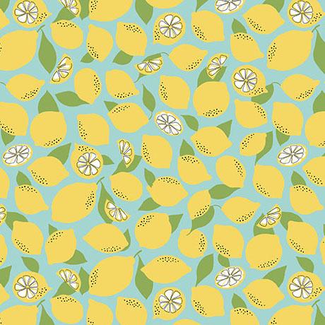 La La Lemonade-Tossed Lemons Aqua 2600-31469-Q