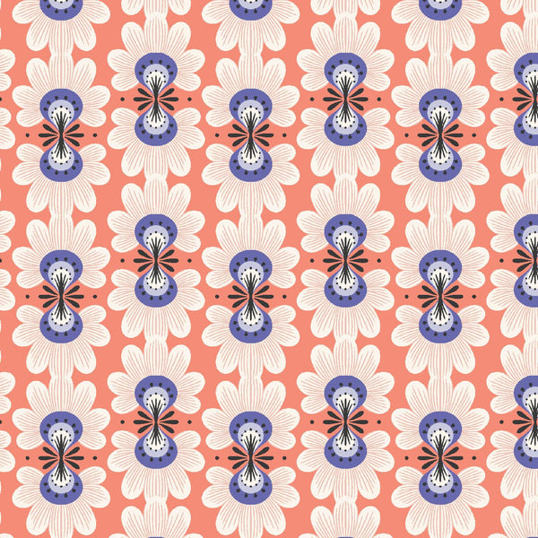 Ladybug Lane-Flower Burst Peach CE201-PE2