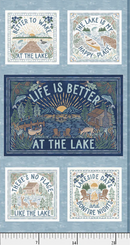 Lakeside Days-24" Lake Life Blocks Panel 05730-PA