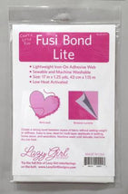 Lazy Girl Fusi-Bond Lite Fusible Adhesive Web Interfacing 17in x 1-1/4yd